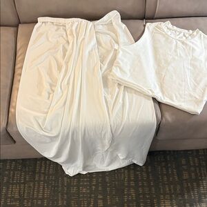 Fashion Nova White Bridal Dress Set